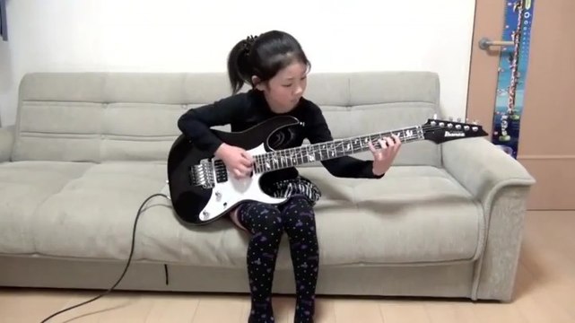 8-Year-Old Metal Head Effortlessly Shreds The Electric Guitar