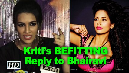 Kriti’s AMAZING Reply on Bhairavi’s "Deranged Woman" Tweet