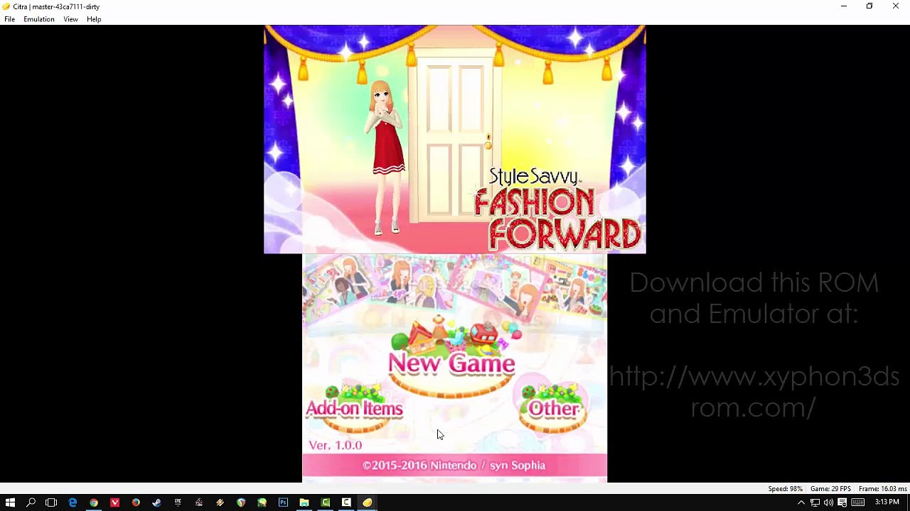 Style Savvy Fashion Forward WIN10 Citra Emulator Gameplay PC