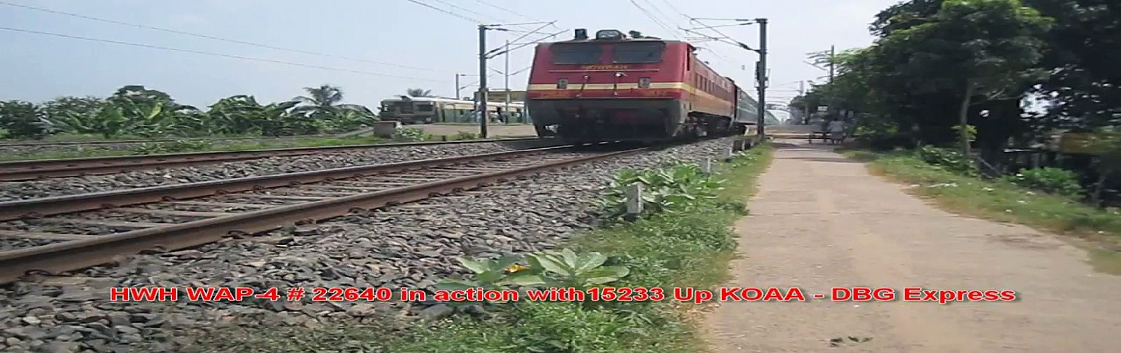 Kolkata - Darbhanga Express passing Chanchai on ER