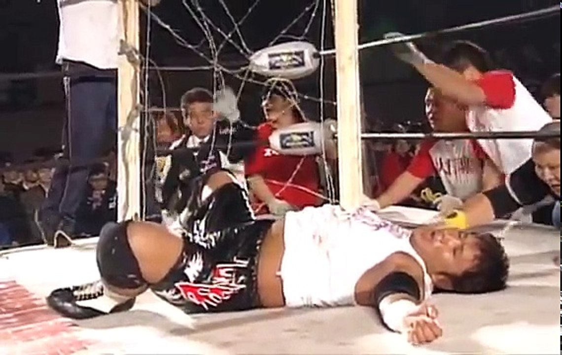 BJW - Shadow WX vs Yuko Miyamoto (Explosion Barbed Wire Blast Death Match) 12-19-2008