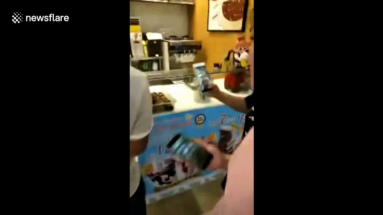 Rat spotted running around on pastries in bakery