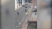 Unarmed Police Officers Chase Man Waving Machete