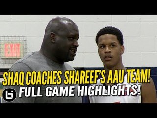 Shareef O'Neal Goes OFF w/ Shaq Coaching Him & Cal Supreme vs Brad Beal!! Full Highlights!