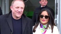 Salma Hayek & François Henri Pinault @ Paris 5 march 2017 Fashion Week show Balenciaga #PF