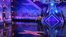 Mel B throws water on Simon -America's Got talent 2017