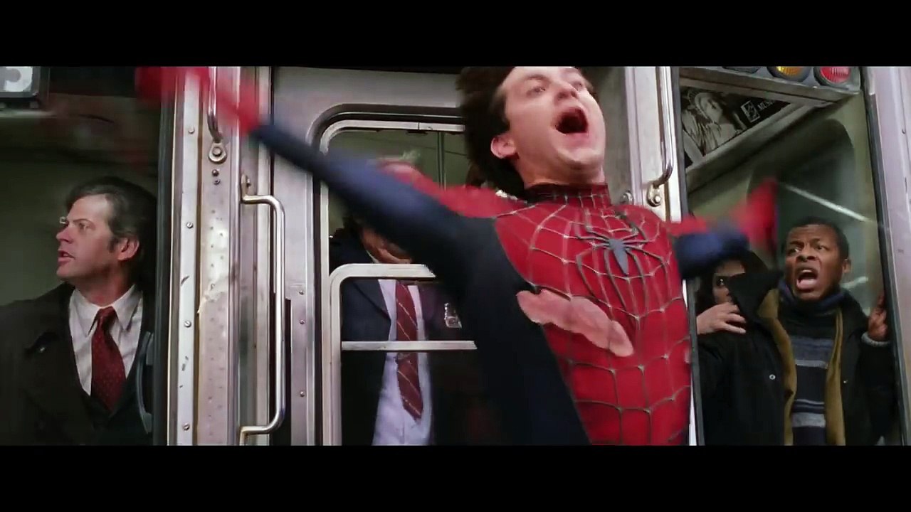 Spider-Man Stops the Train Scene - Spider-Man (2004) Movie CLIP HD