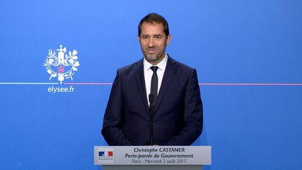 Compte rendu du Conseil des ministres du 02/08/2017