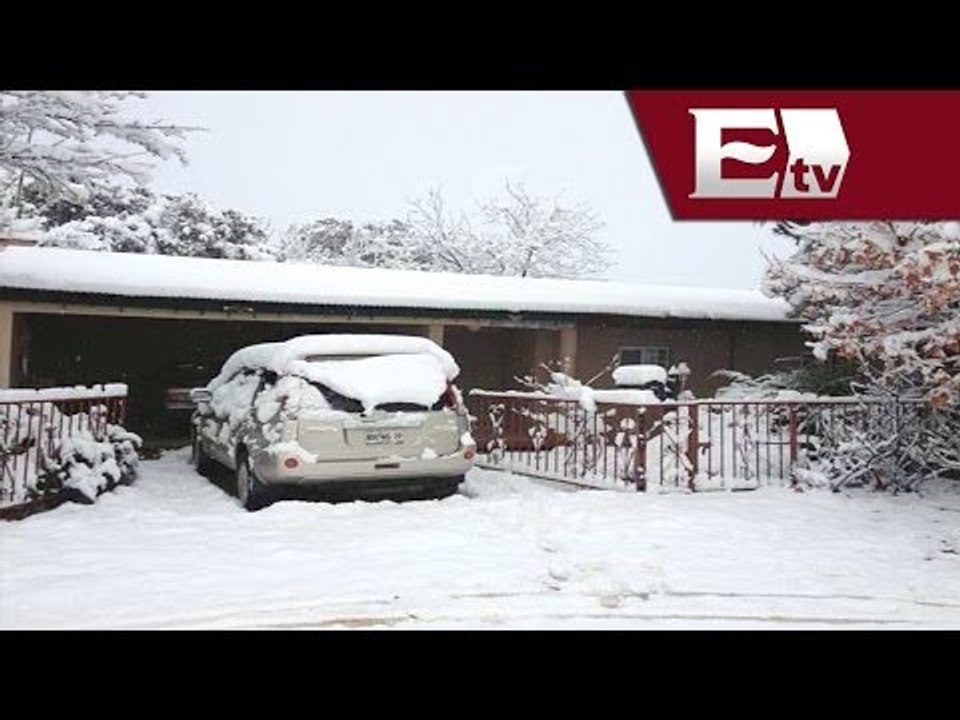Nevadas afectan a Chihuahua y Sonora/ Titulares con Georgina Olson