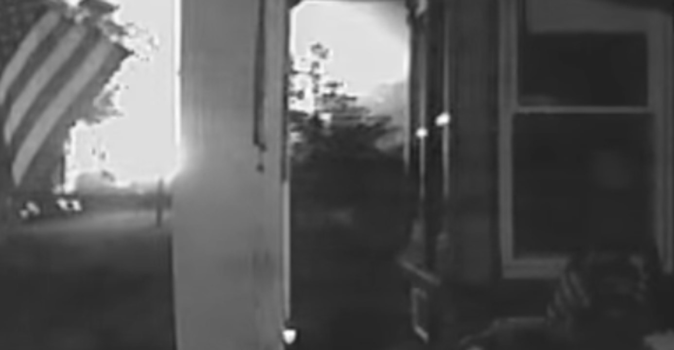Freight Train Derailment, Explosion Caught on Home Security Footage