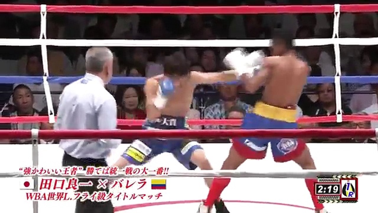 Ryoichi Taguchi vs. Robert Barrera Full fight 2017-07-23 WBA World light flyweight title