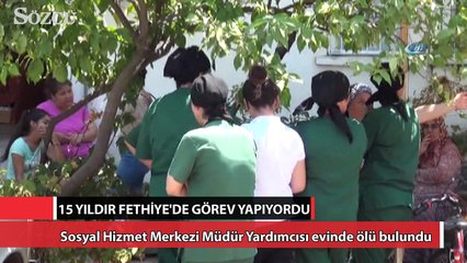 Sosyal Hizmet Merkezi Müdür Yardımcısı ölü bulundu