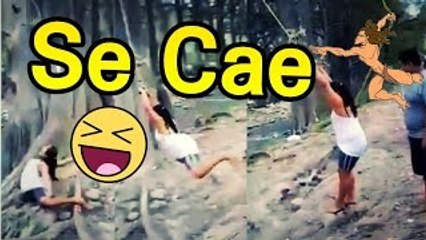 LA VENGANZA DEL COLUMPIO HOMBRE CAE DE UN COLUMPIO POR HACER USO INADECUADO DE EL