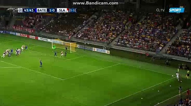 Milan Skoda Goal HD - BATE Borisov (Blr) 1-1 SK Slavia Praga (Cze) 02.08.2017