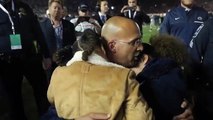 Penn State coach James Franklin consoles his daughters following Rose Bowl loss