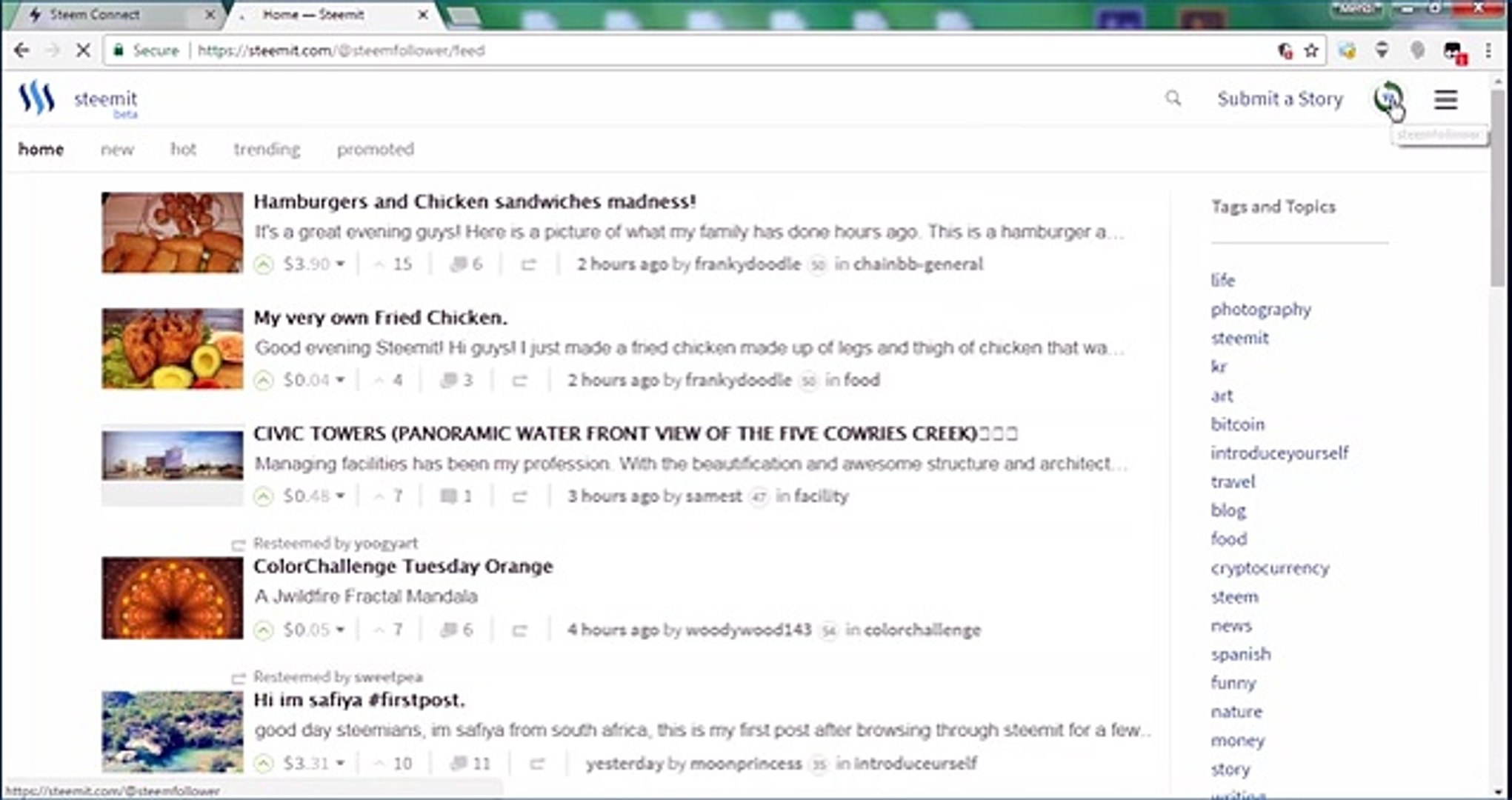How to use Steemfollower.com