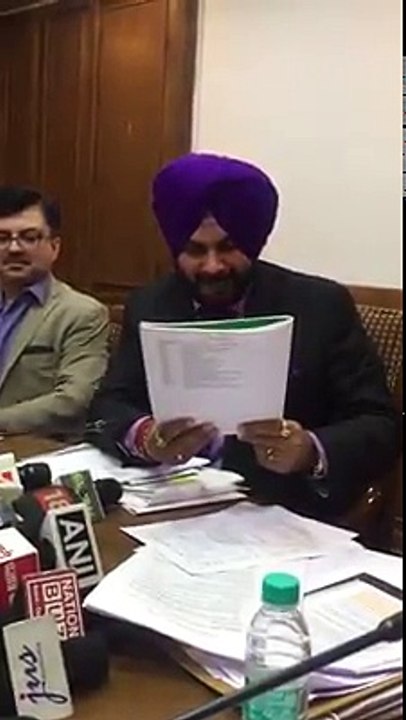 Sidhu in an interaction with media