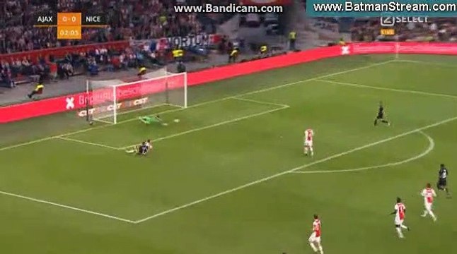 Goal Souquet Ajax 0-1 Nice 02-08-2017