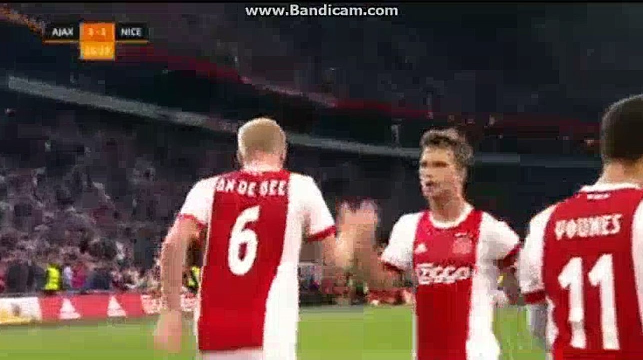 Donny van de Beek Goal Ajax (Hol) 1-1 (Frc) OGC Nice 02.08.2017
