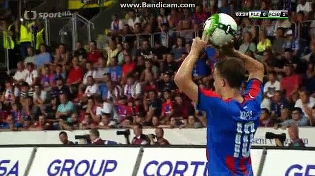 Michal Krmencik Goal Viktoria Plzen (Pol) 1-1 (Rom) FCSB 02.08.2017