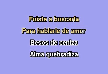 Timbiriche -  Besos de ceniza (Karaoke)