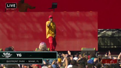 YG Live @ "Rolling Loud" Festival, Bayfront Park, Miami, FL, 05-07-2017