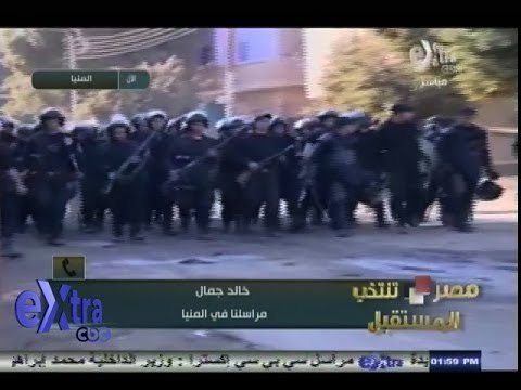 #مصر_تنتخب | اشتباكات عنيفة بين الأمن وعناصر #الإخوان بقرية دلجا بالمنيا