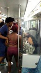 Mob Attacks Man on Dallas DART Train