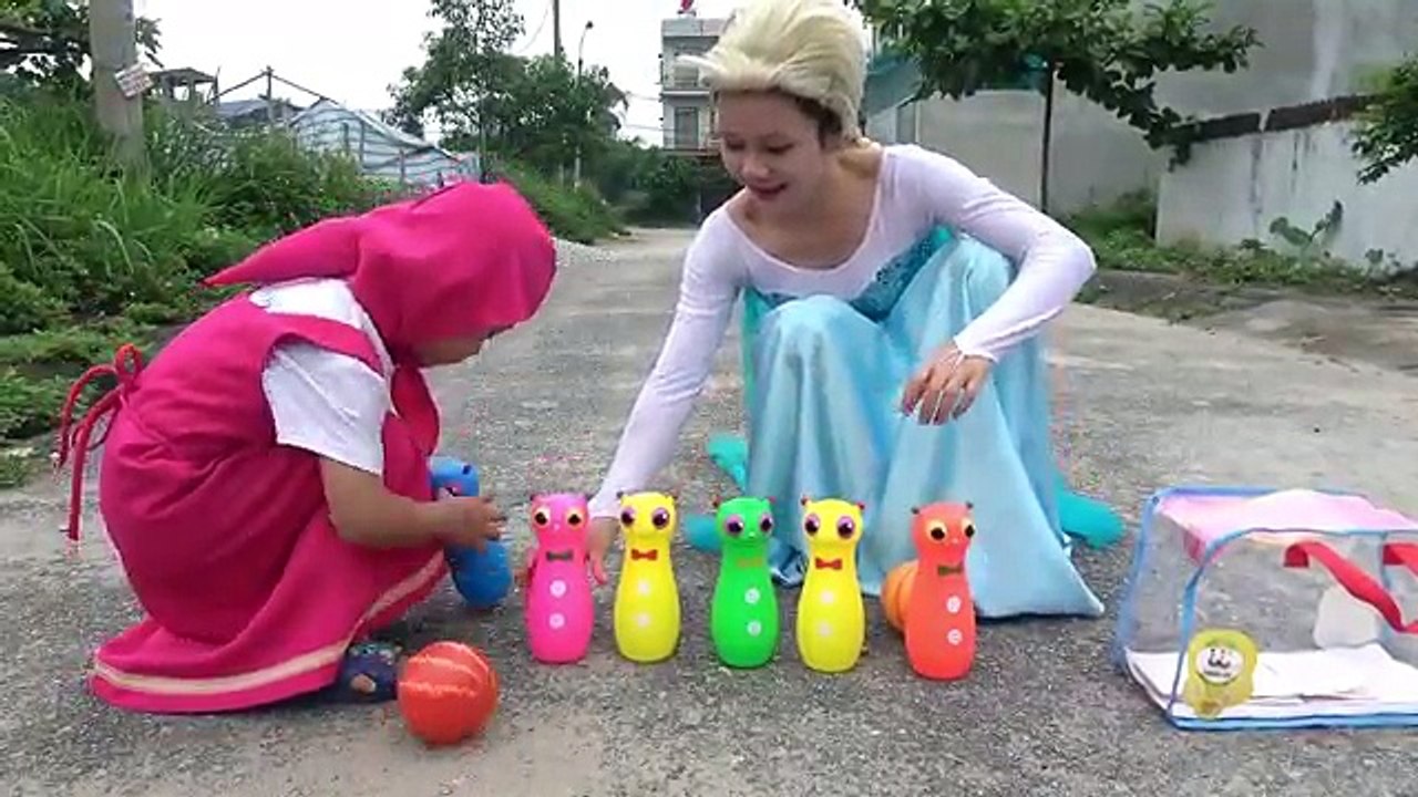 Mashas hedgehog shaped birthday cake was crushed under car | Funny Masha Video