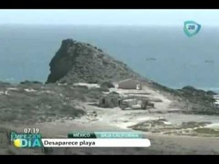 Desaparecen 800 metros de playa en BCS