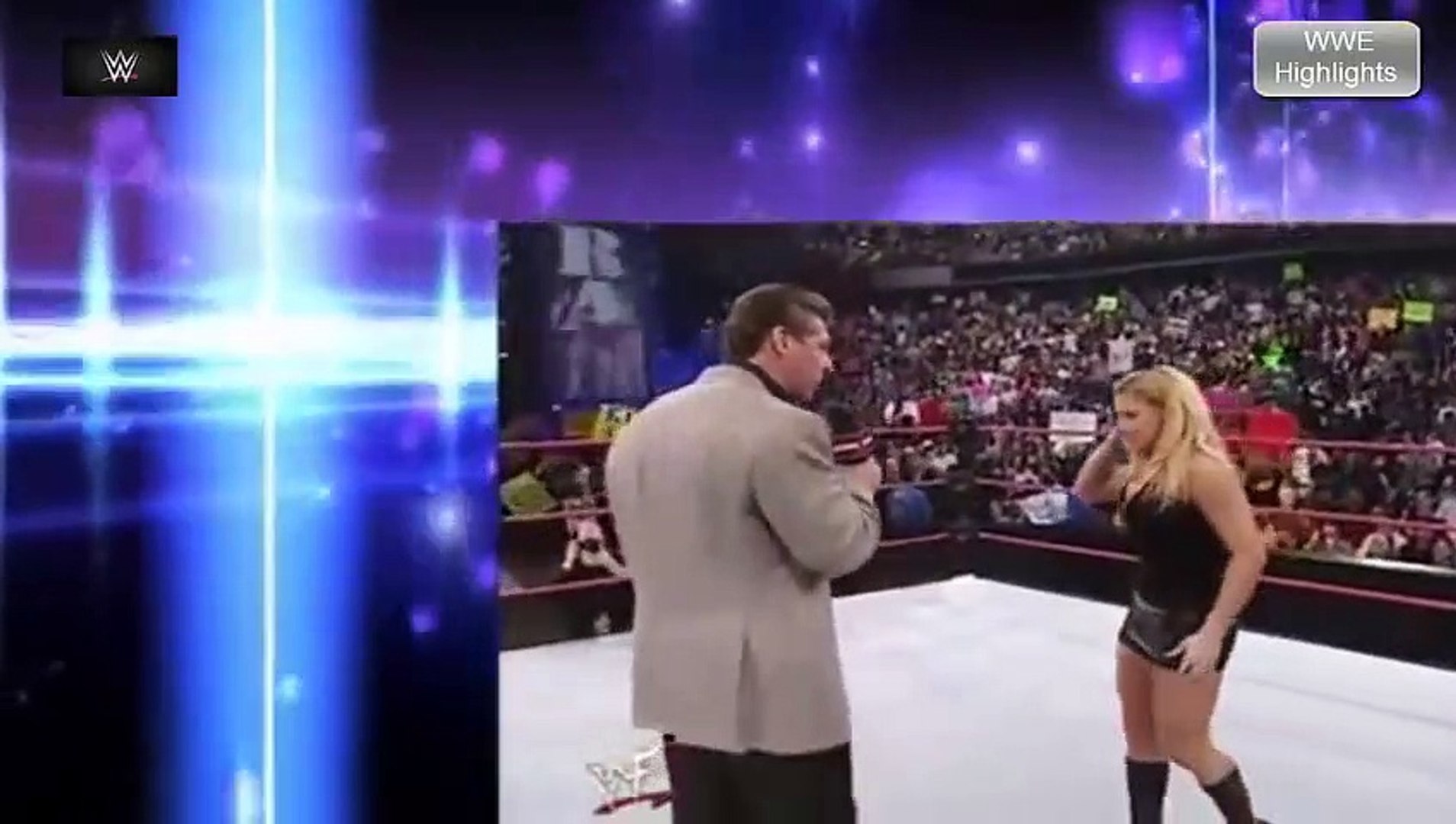 اجبار المصارعة تريش ستراتوس على خلع ملابسها من قبل فينس مكمان رئيس اتحاد ال  WWE - video Dailymotion