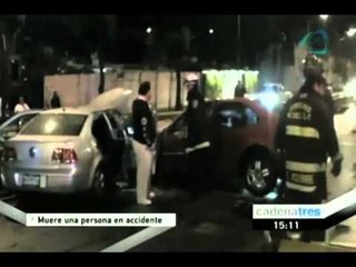 Muere una persona en accidente automovilístico