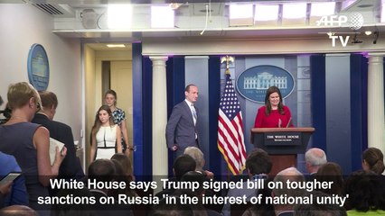 Sanders:Trump approved sanctions 'in interest of national unity'