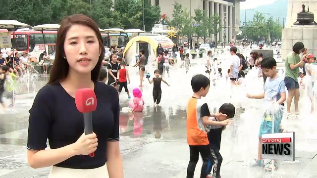 Hot weather and heatwave warnings across Korea