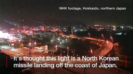N Korea missile 'seen from Japan' - BBC News