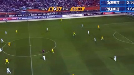 Bruno Henrique goal Santos 1-0 Flamengo RJ 03.08.2017