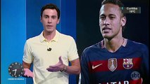 Neymar se despede dos companheiros de Barcelona