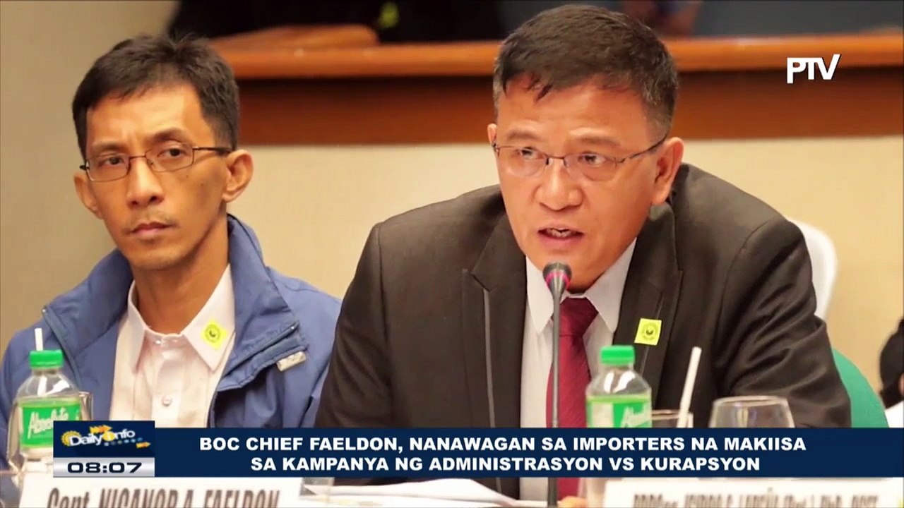BOC Chief Faeldon, nanawagan sa importers na makiisa sa kampanya ng Administrasyon vs kurapsyon