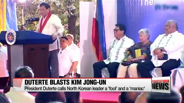 Philippines' Duterte calls Kim Jong-un a 'maniac' over nuclear threats