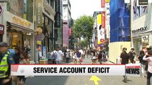Korea's service account deficit hits record high