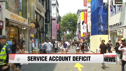 Download Video: Korea's service account deficit hits record high