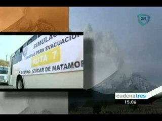 Se incrementa la actividad del volcán Popocatépetl
