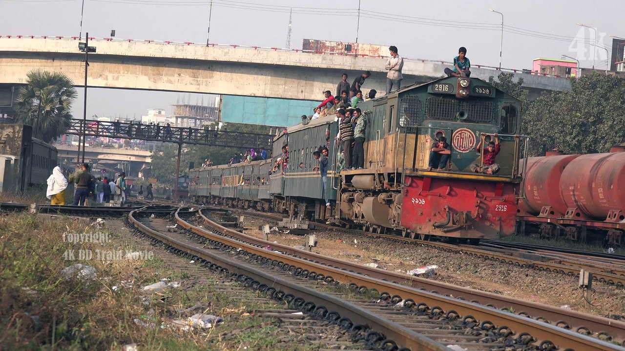 Titas Commuter Train Entering Dhaka Railway Station