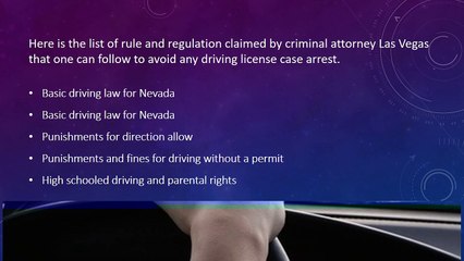 Rules and regulation for Driving Without a License in Nevada