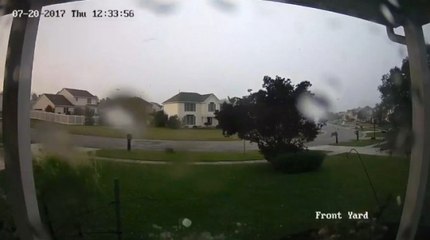 Şiddetli Fırtına, Park Halindeki Arabayı Böyle Havalandırdı