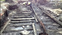 Dünyanın en eski 'tahtadan' tren yolu bulundu