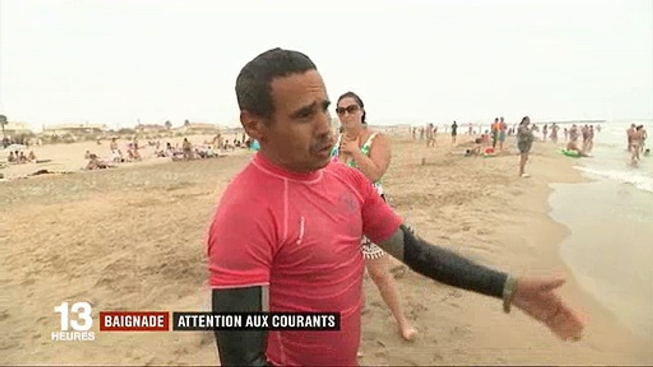 Vacances : Les sauveteurs inquiets par les courants importants dans le sud-est - Regardez