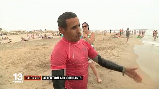 Vacances : Les sauveteurs inquiets par les courants importants dans le sud-est - Regardez