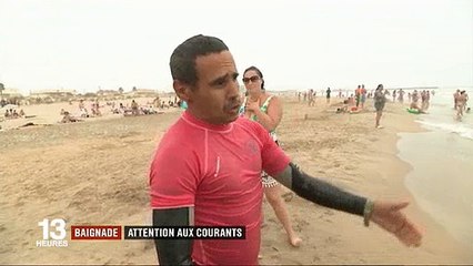 Vacances : Les sauveteurs inquiets par les courants importants dans le sud-est - Regardez