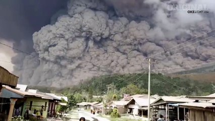Sinabung Pagi Ini 20 Kali Erupsi, Waspada Hujan Abu Vulkanik